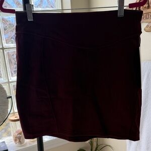 Lululemon Athletica Deep Burgundy Mini Skirt
